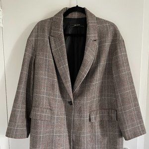 Zara Plaid Checkered Blazer